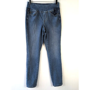 Belle by Kim Gravel Jeans Women’s Size 2 Blue High Rise Pull-On Jeggings Denim